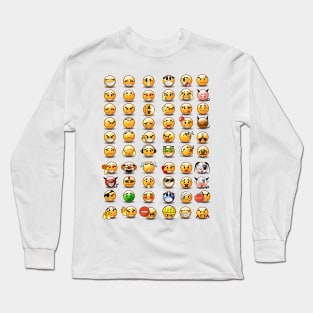 emoticons Long Sleeve T-Shirt